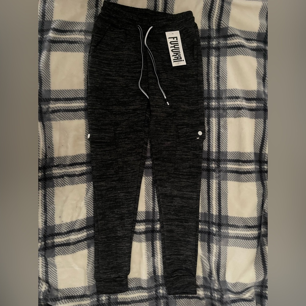 Women’s Black and Gray Jogger Pants Sweatpants